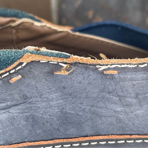 L'ATISTE Women's Navy Blue Leather Shoes size EU 38. US 7.5/8. See condition. - Picture 13 of 13